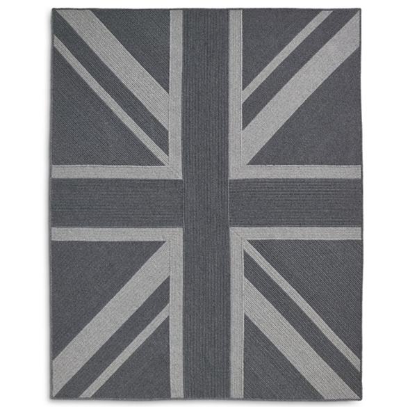 Union Jack Braided Wool Rug