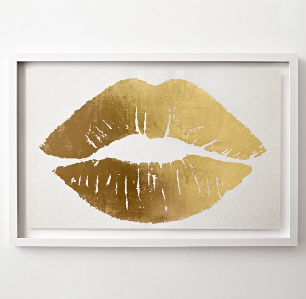 Kiss Metallic Foil Art