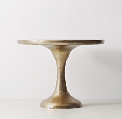Kenzie Low Side Table - Aged Brass