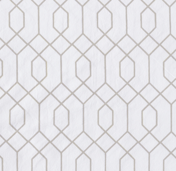 Modern Lattice Percale Bedding Swatch