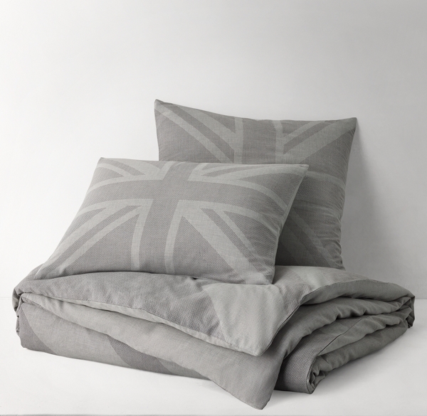 Union Jack Printed Chambray Duvet Cover