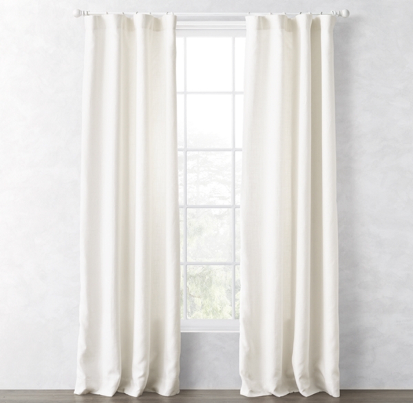 Textured Belgian Linen Drapery Panel