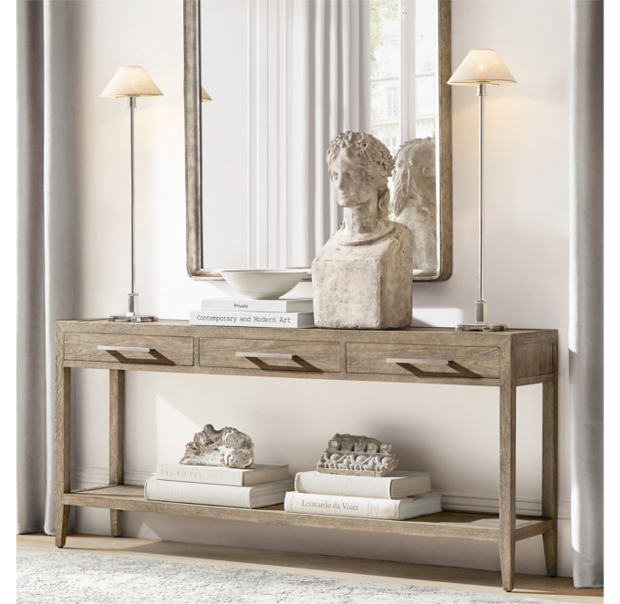 Rh on sale console table