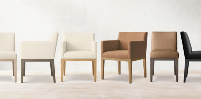 Morgan Track Arm Dining Chair Collection