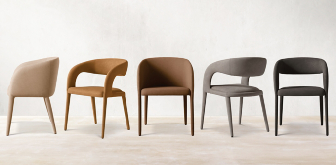 Nicola Open Barrel Dining Chair