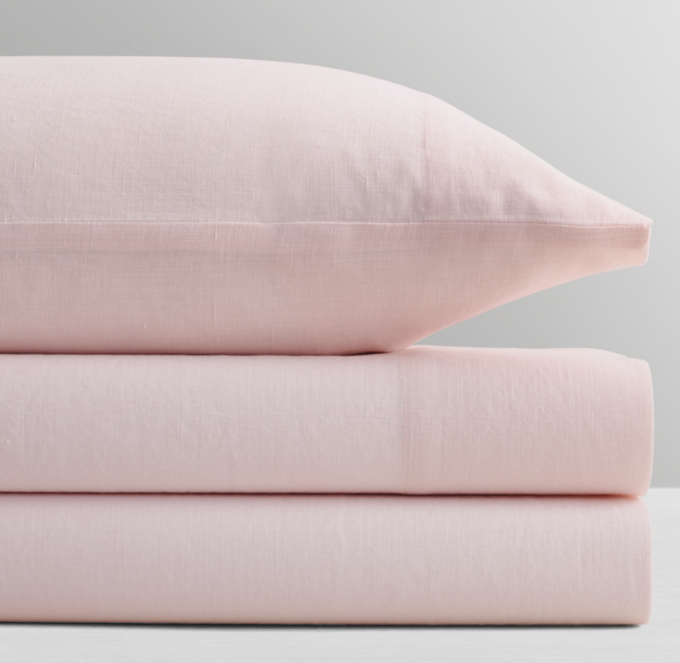 Washed Linen-Cotton Sheet Set | RH TEEN