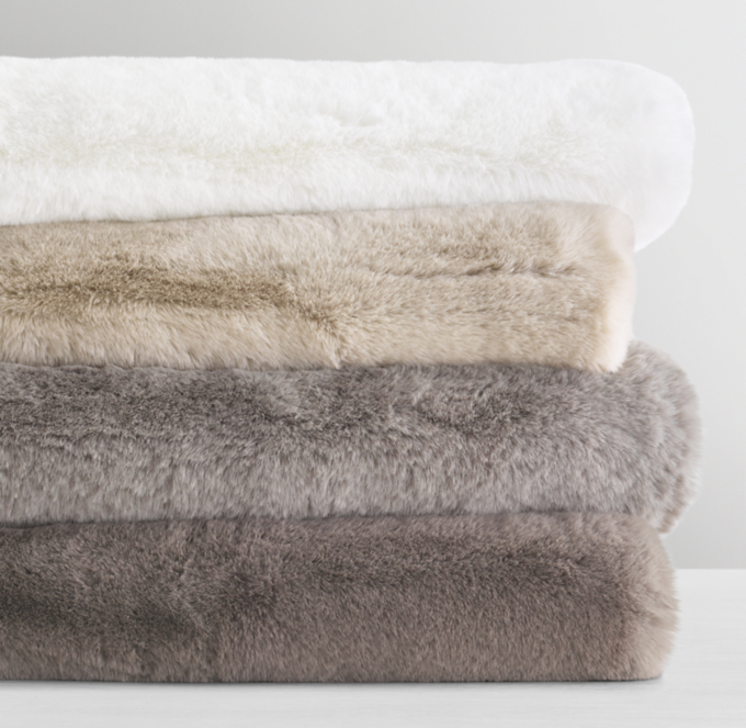 Lapin Ultra Fine Faux Fur Throw