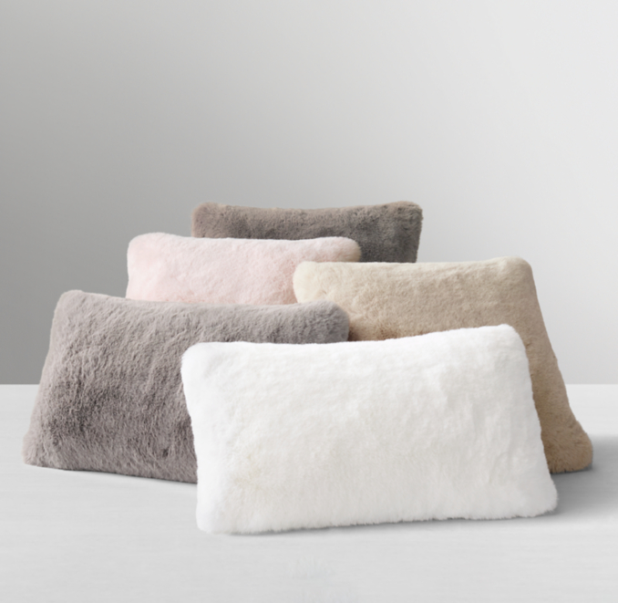 Lapin UltraFine Faux Fur Pillow Cover
