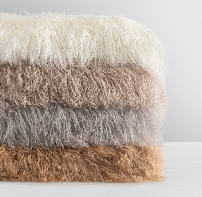 Mongolian fur online throw