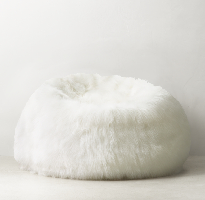 Restoration hardware fur bean bag new arrivals