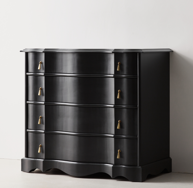 Serpentine dresser deals restoration hardware