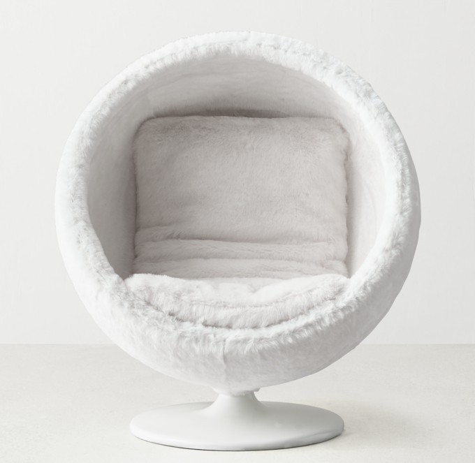 Orbit kashmir outlet faux fur chair