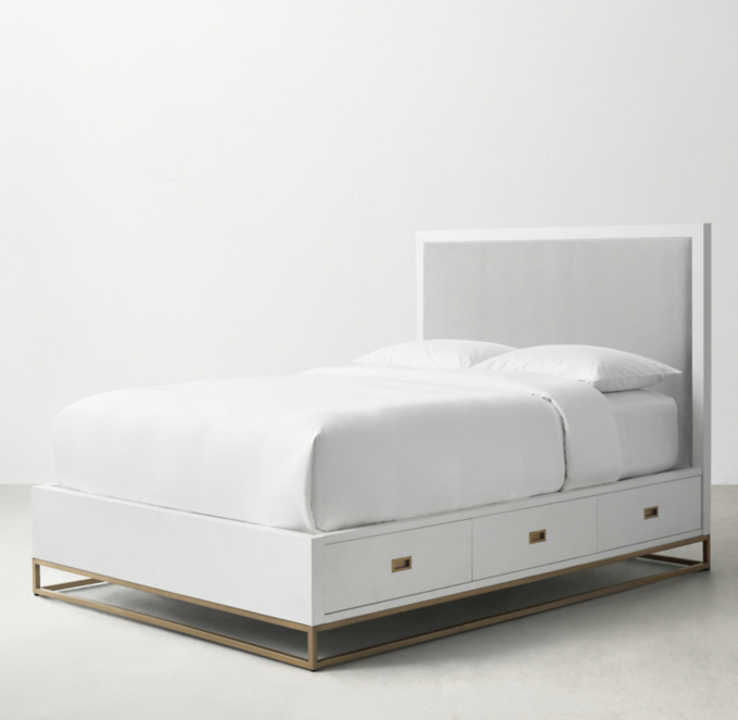 Avalon Upholstered Corner Storage Bed