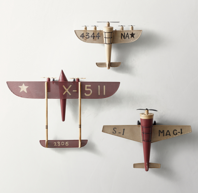 Vintage Model Airplane - Red