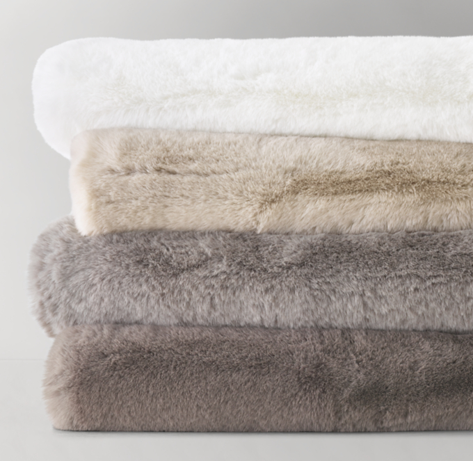 Restoration hardware luxury online plush throw